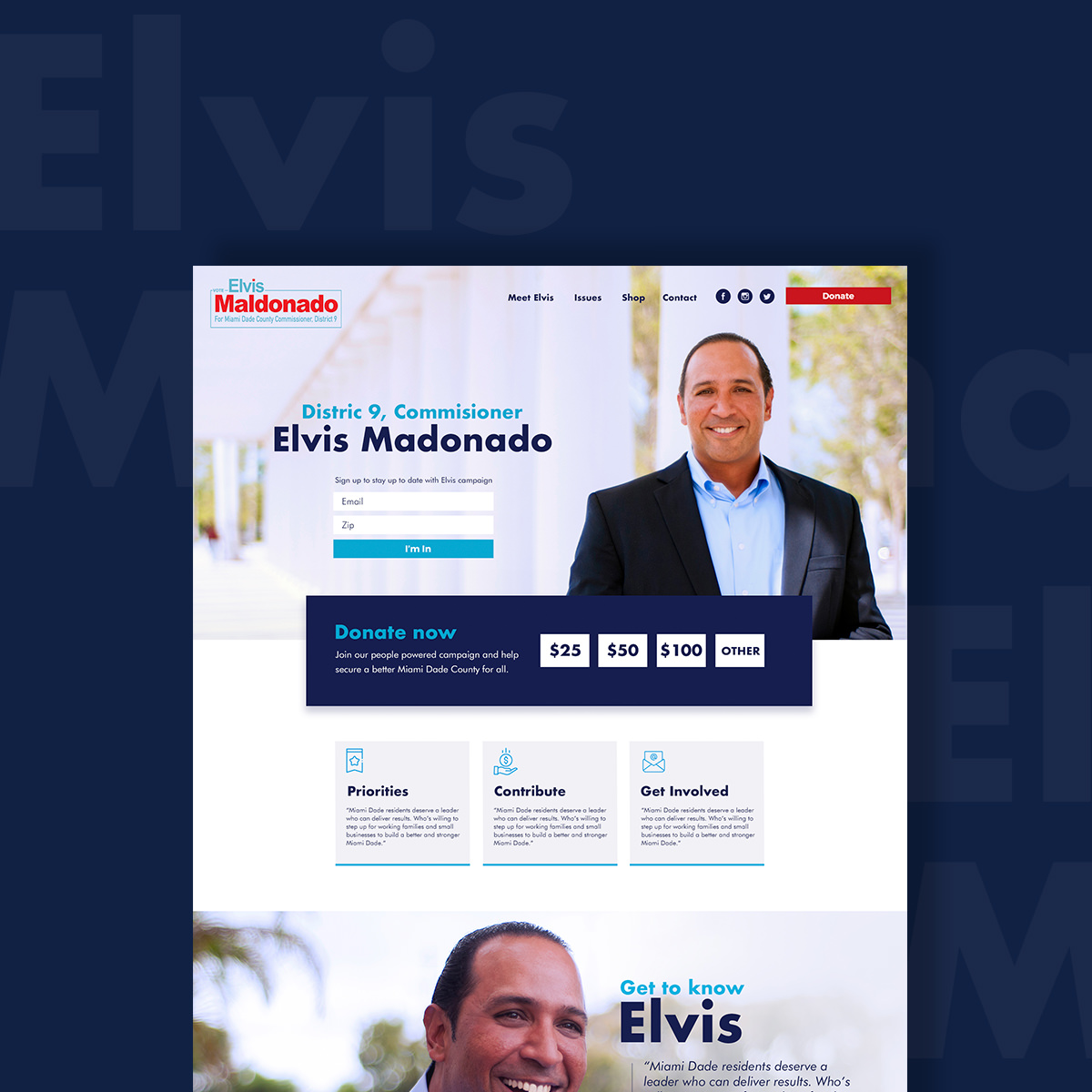 Elvis Maldonado Campaign